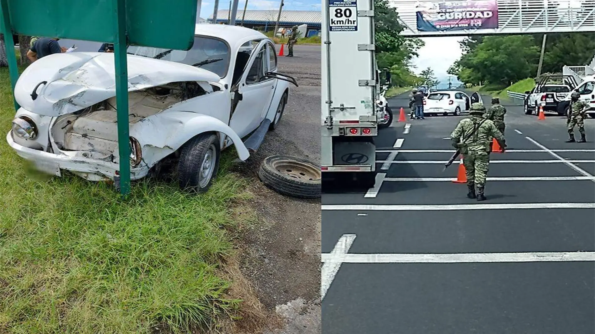 Accidente en carretera a Veracruz